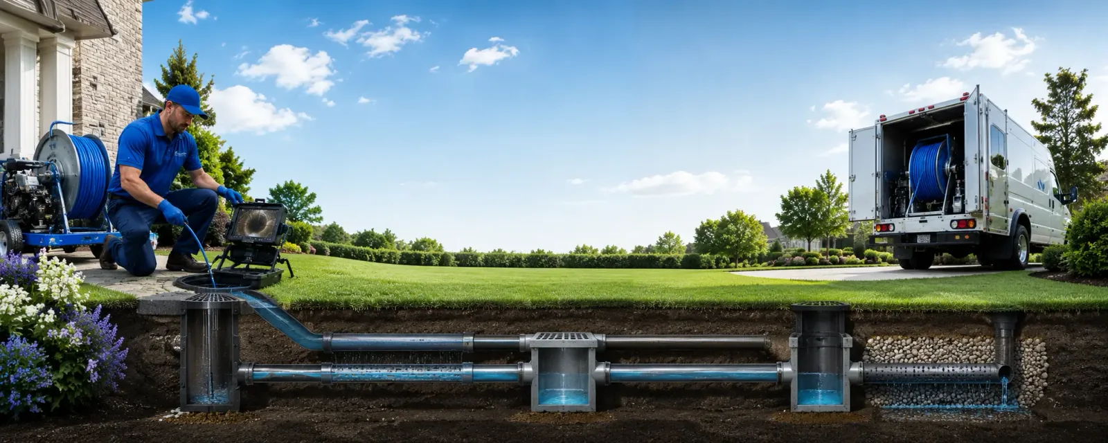 Outdoor drain cleaning information for Lamont, IA